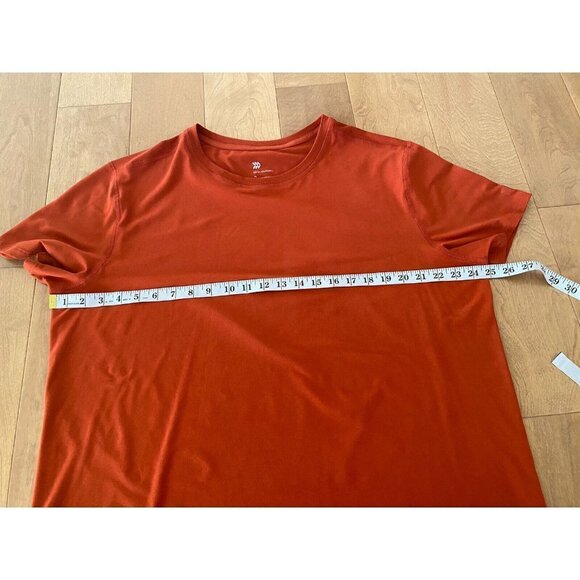All In Motion Men’s Short Sleeve Crewneck Wicking T-Shirt Size XL Orange - Picture 7 of 9